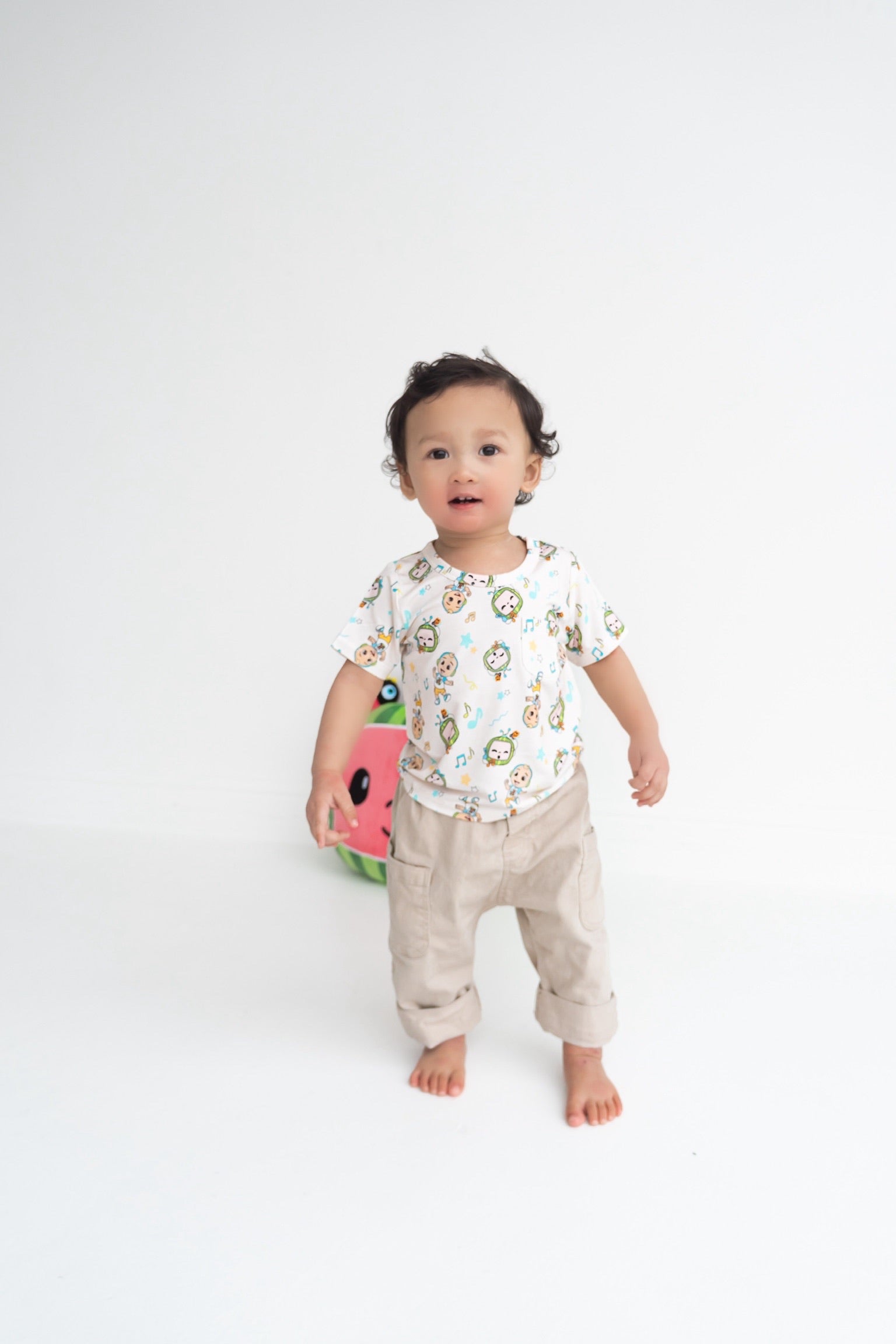 Dream Big Little Co x CoComelon JJ MUSICAL MELON DREAM POCKET TEE