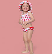 ONE IN A MELON DREAM SMOCKED TANKINI TWO PIECE SWIM SUIT