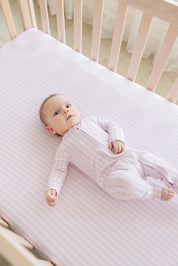 Pink Stripes - Crib Sheet