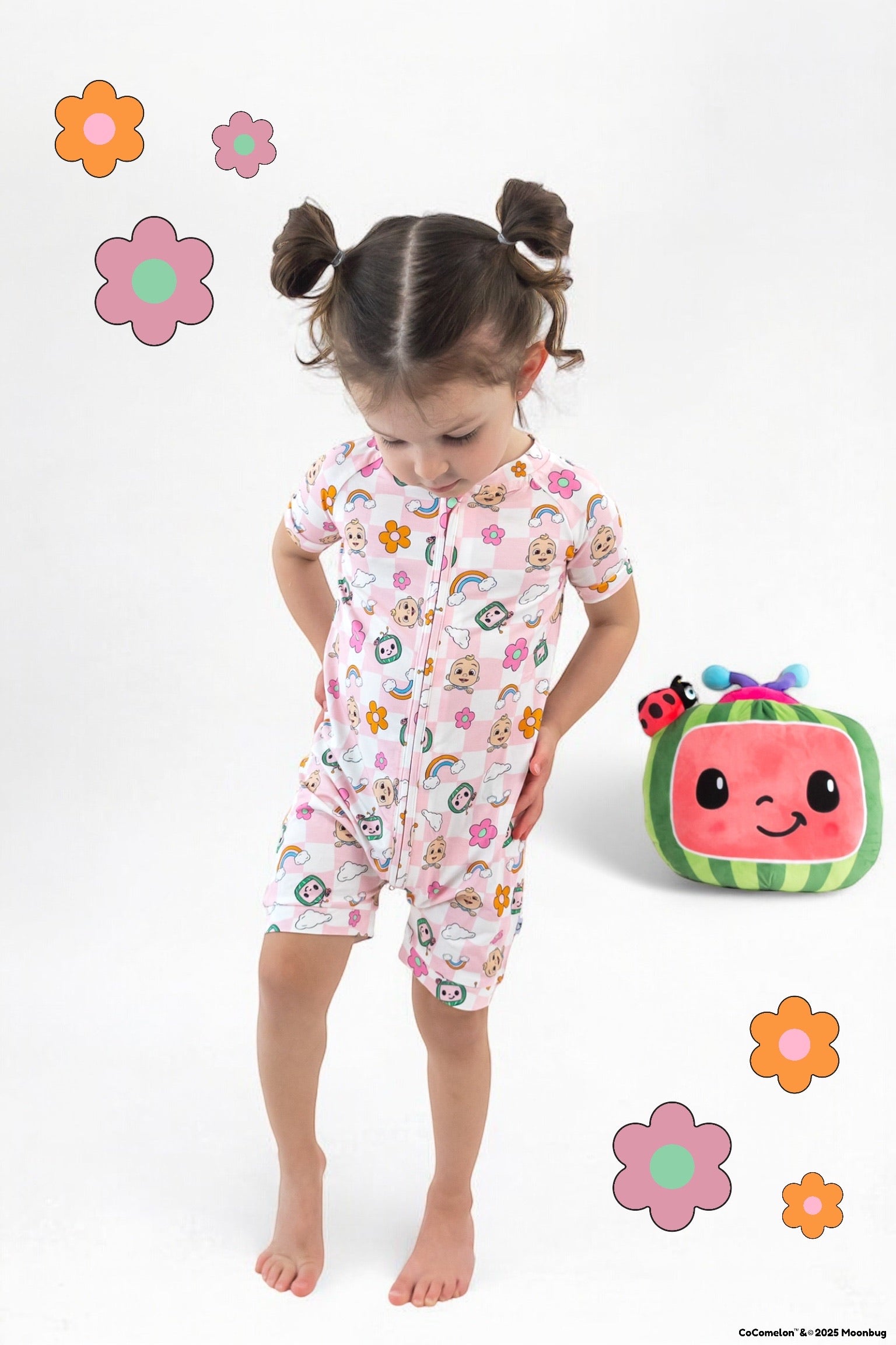 Dream Big Little Co x CoComelon JJ RAINBOW CHECKERS DREAM SHORTIE