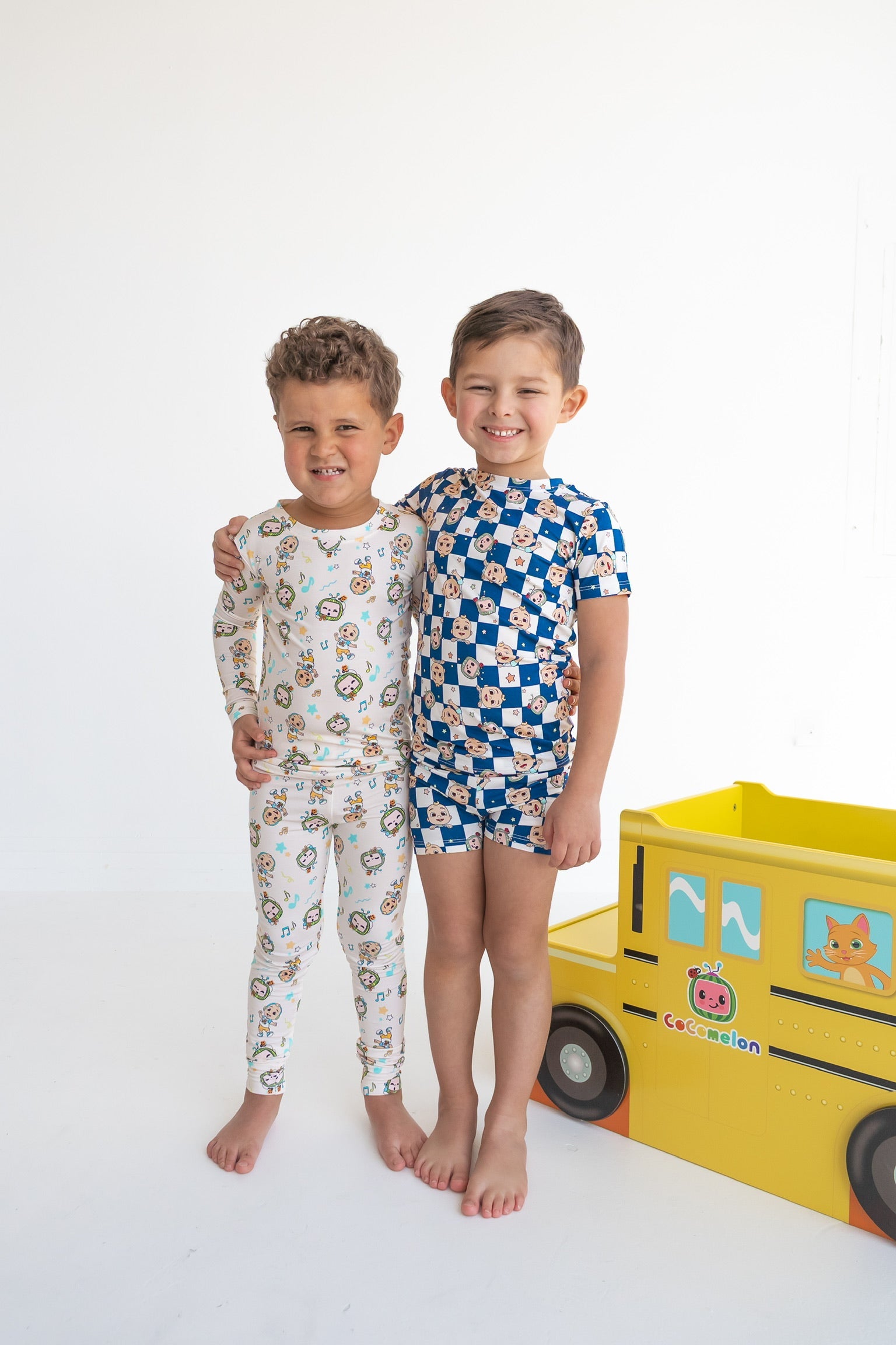 Dream Big Little Co x CoComelon JJ STARRY NIGHT CHECKERS DREAM SHORT SET