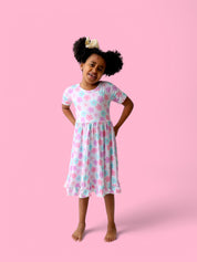 VIOLET FIELDS DREAM RUFFLE DRESS