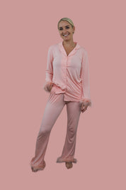 CORAL FEATHERED WOMEN'S DREAM FLARE SET