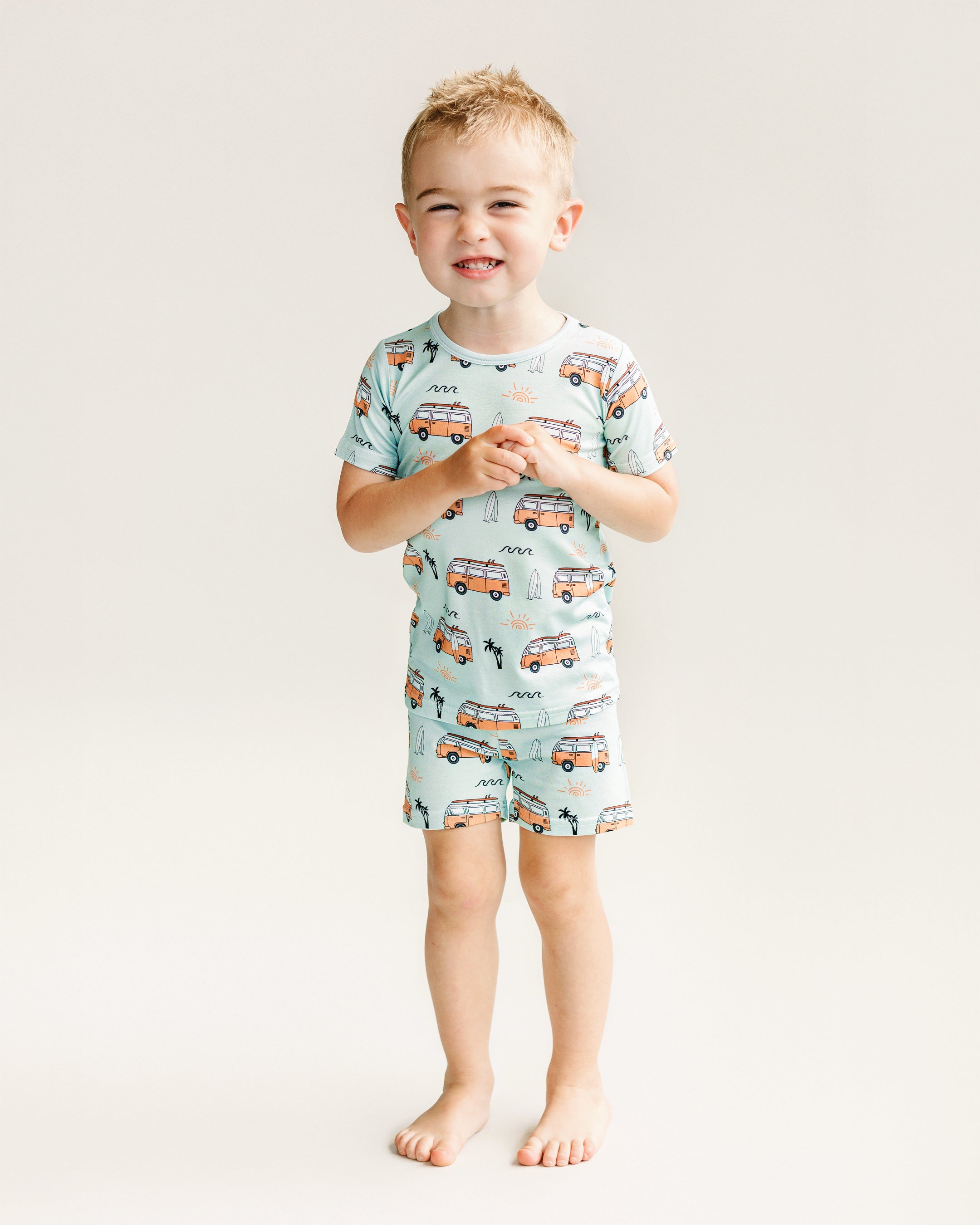 Bamboo Shorts Set | Retro Beach