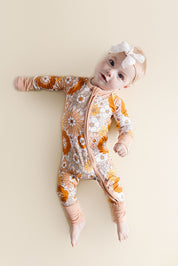 Bamboo Zip Romper | Petal Pop