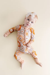 Bamboo Zip Romper | Petal Pop