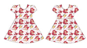 Coral Cutie - Skater Dress