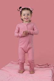 MAUVE RIB DREAM ROMPER