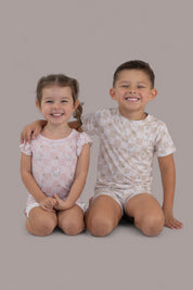 EXCLUSIVE DUCKS AND DAISIES DREAM RUFFLE SHORT SET