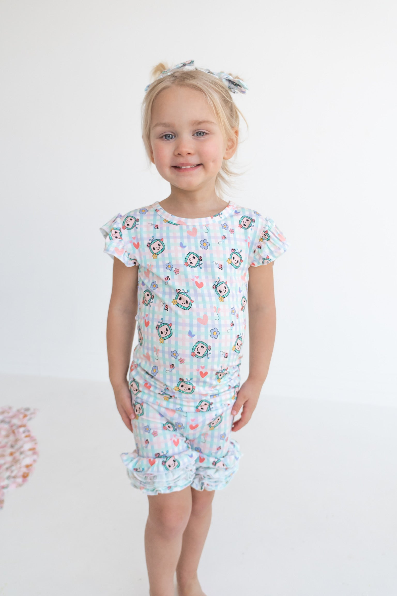 Dream Big Little Co x CoComelon SPRINGTIME MELON DREAM CAP SEEVE TOP