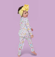 BOW GARDEN DREAM RUFFLE ROMPER
