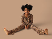 LEOPARD DREAM GIRL'S FLARE SET