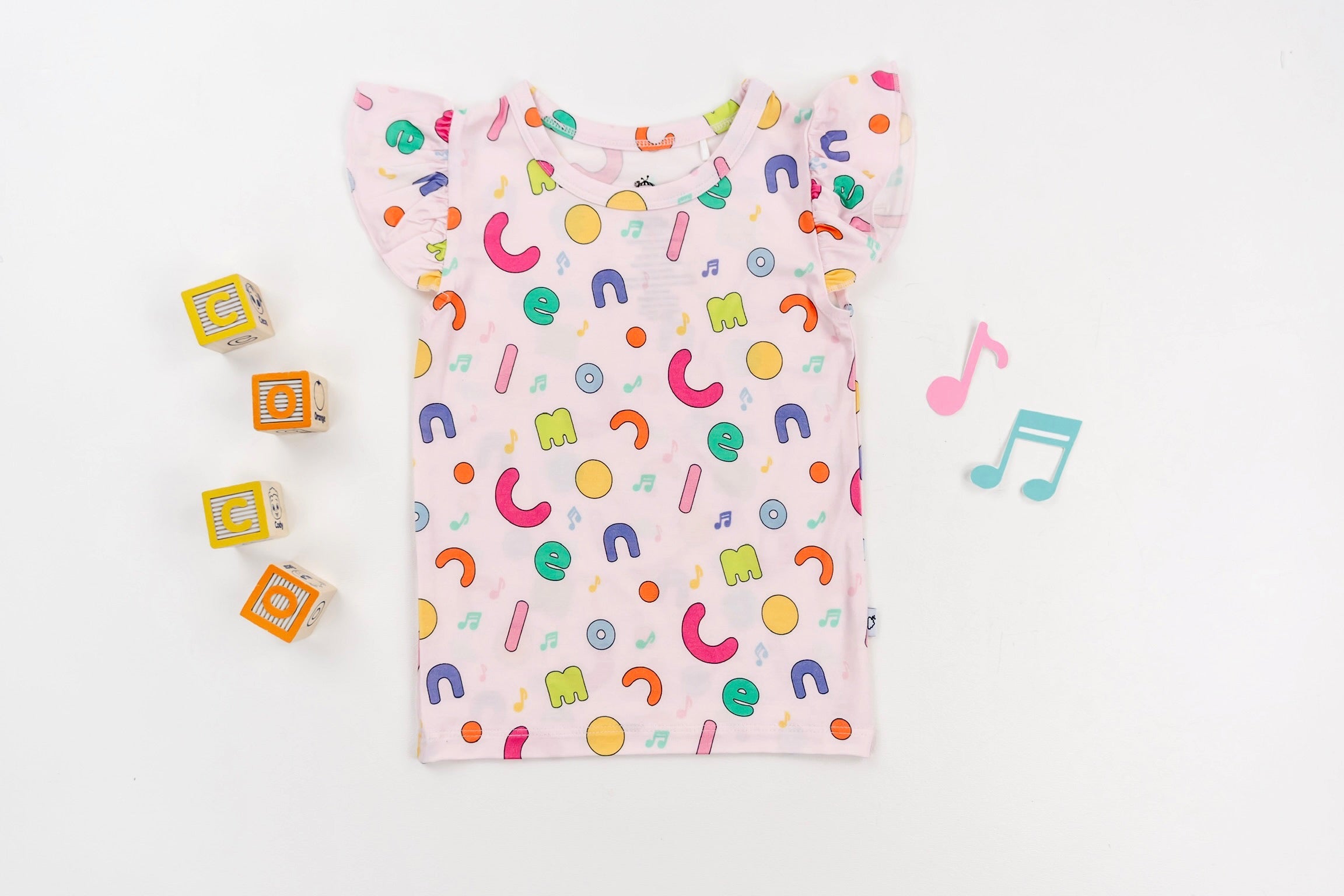Dream Big Little Co x CoComelon ALPHABET DREAM CAP SEEVE TOP