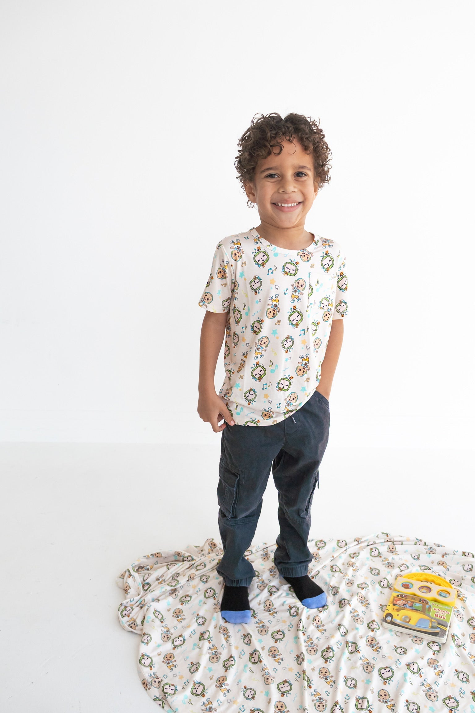 Dream Big Little Co x CoComelon JJ MUSICAL MELON DREAM POCKET TEE