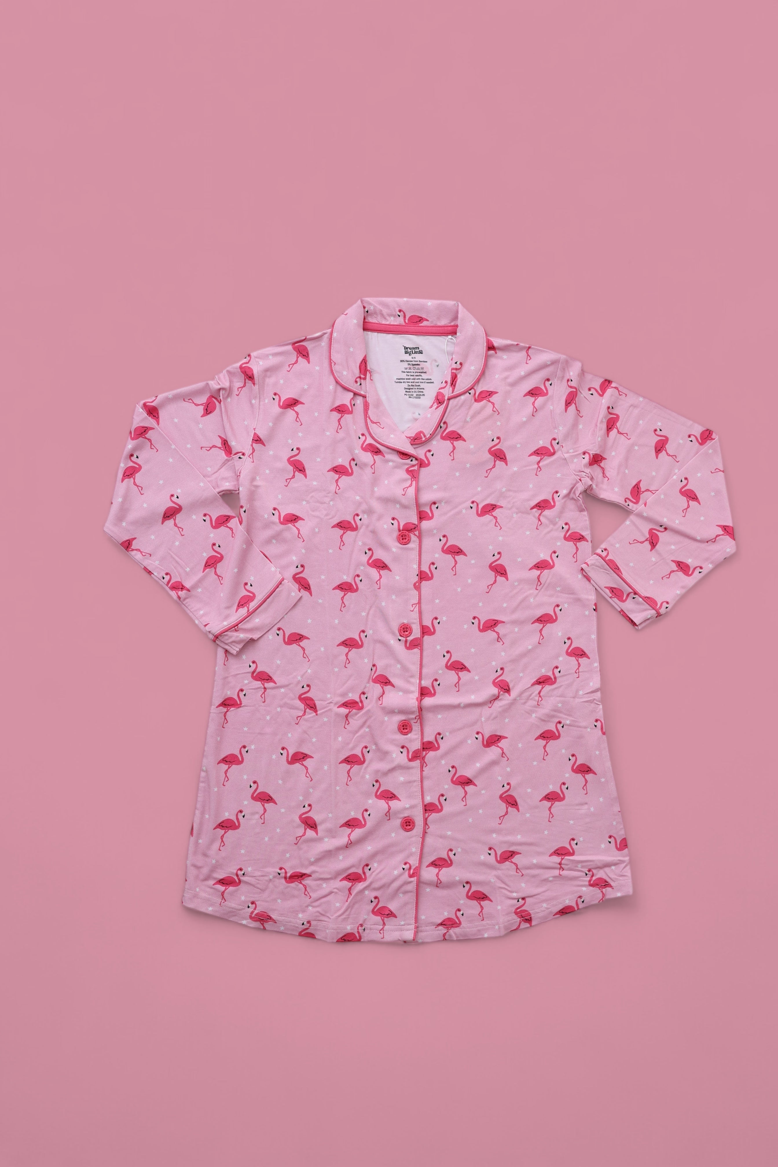 FLOCKING FLAMINGOS GIRL'S DREAM GOWN