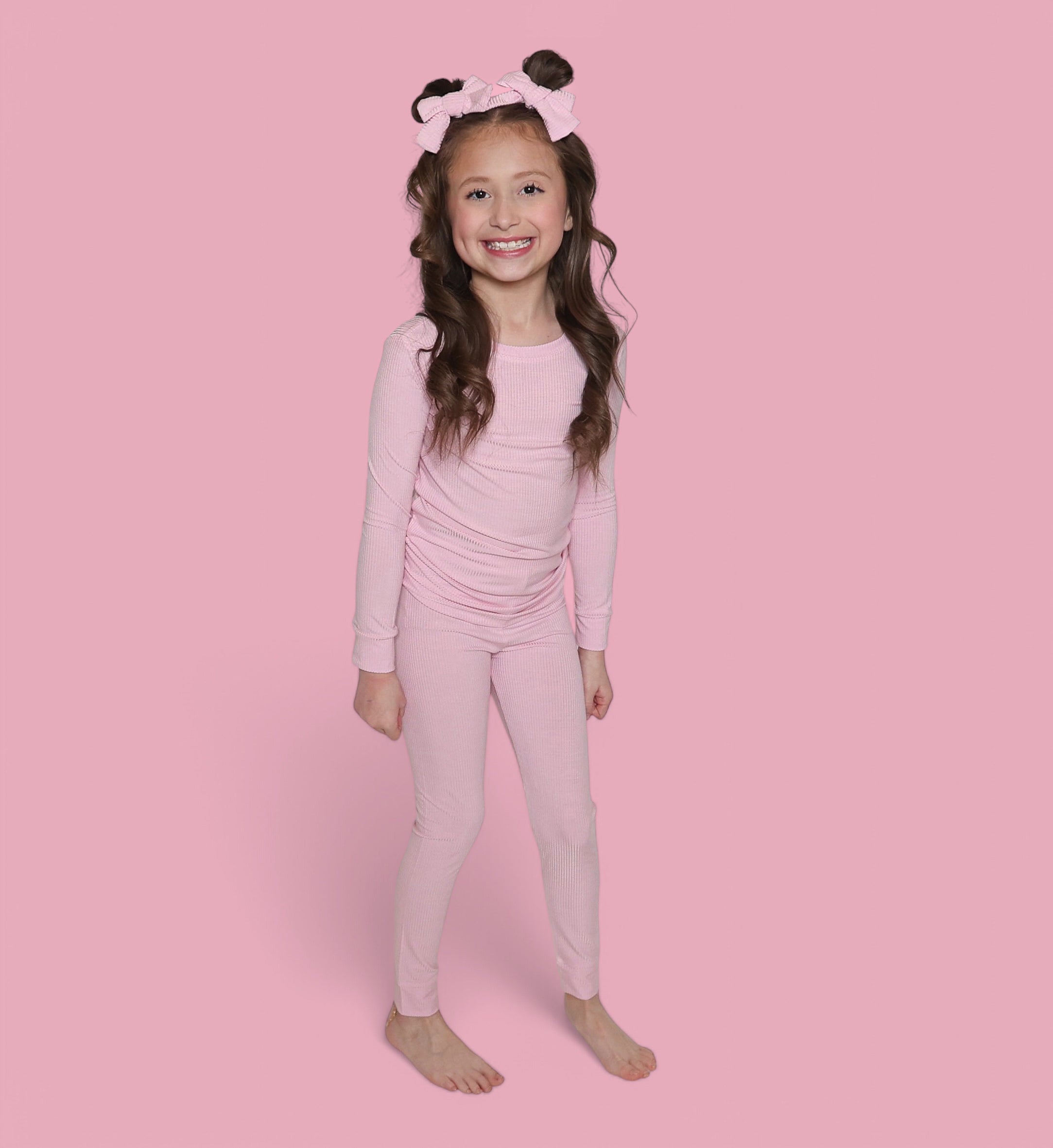 PINK ROSE RIB DREAM SET