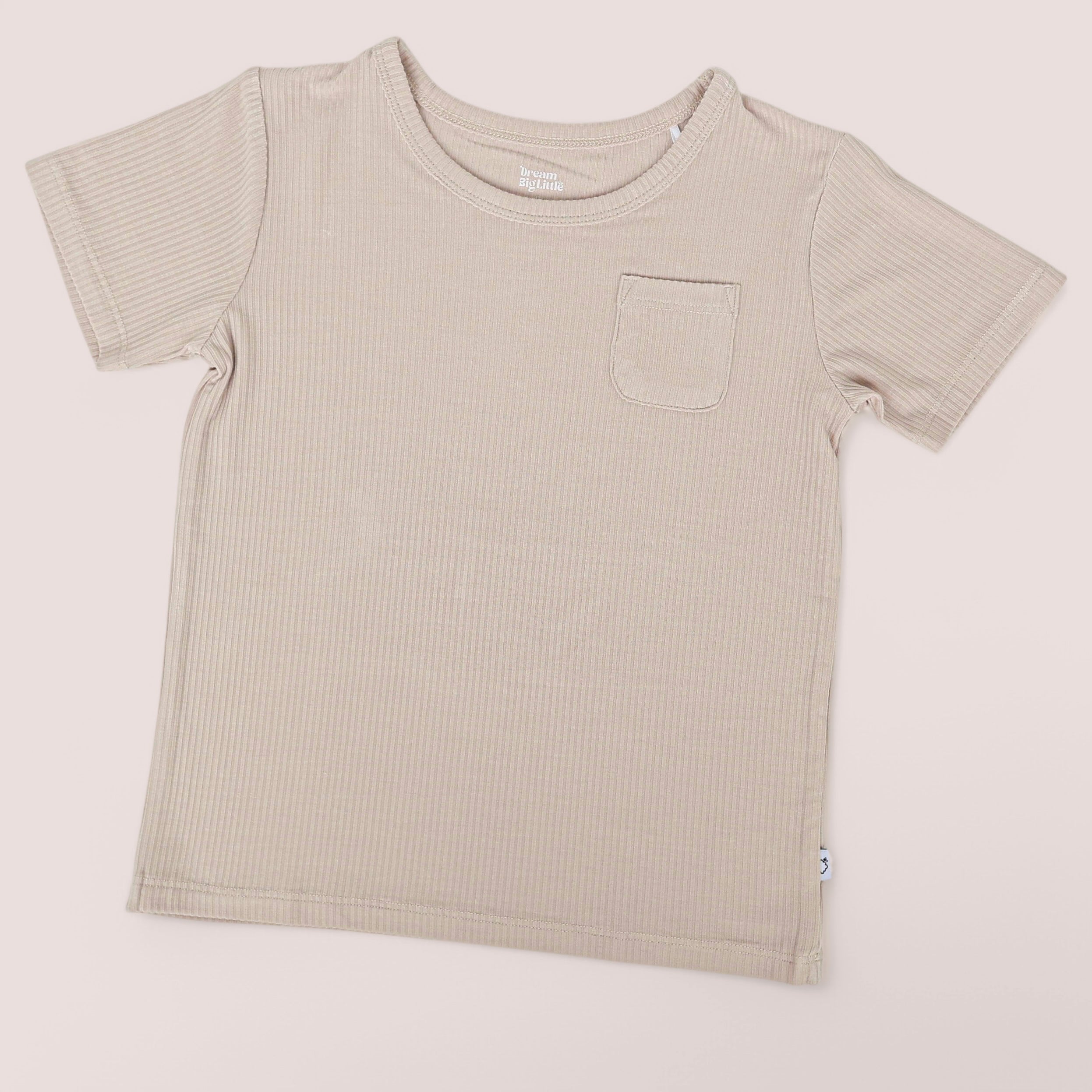 TOTALLY TAN RIB DREAM POCKET TEE