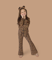 LEOPARD DREAM GIRL'S FLARE SET