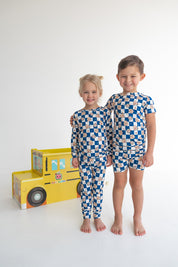 Dream Big Little Co x CoComelon JJ STARRY NIGHT CHECKERS DREAM SHORT SET