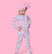 VIOLET FIELDS DREAM RUFFLE ROMPER