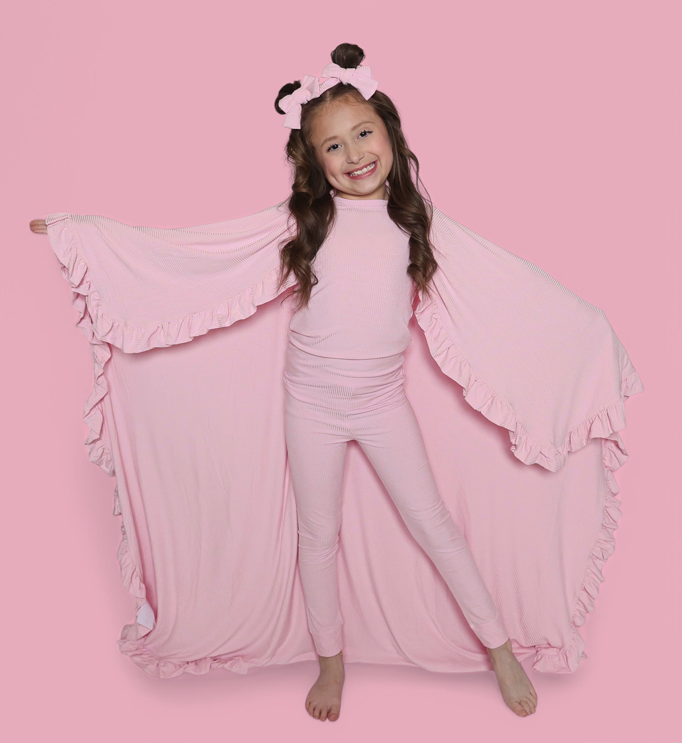 PINK ROSE RIB DREAM SET