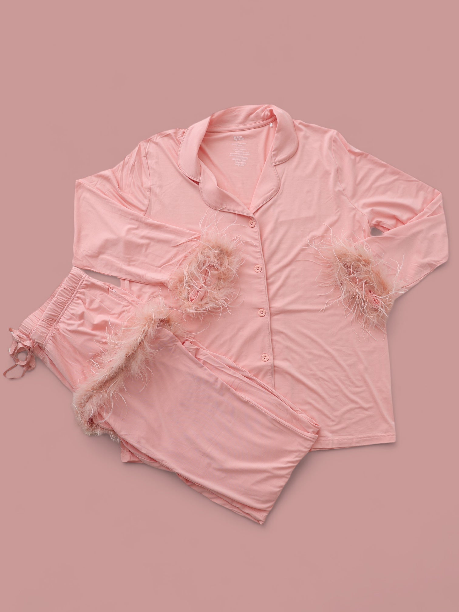CORAL FEATHERED WOMEN'S DREAM FLARE SET