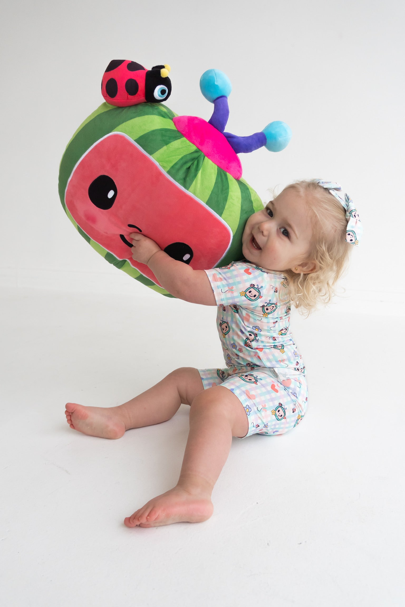 Dream Big Little Co x CoComelon SPRINGTIME MELON DREAM SHORT SET