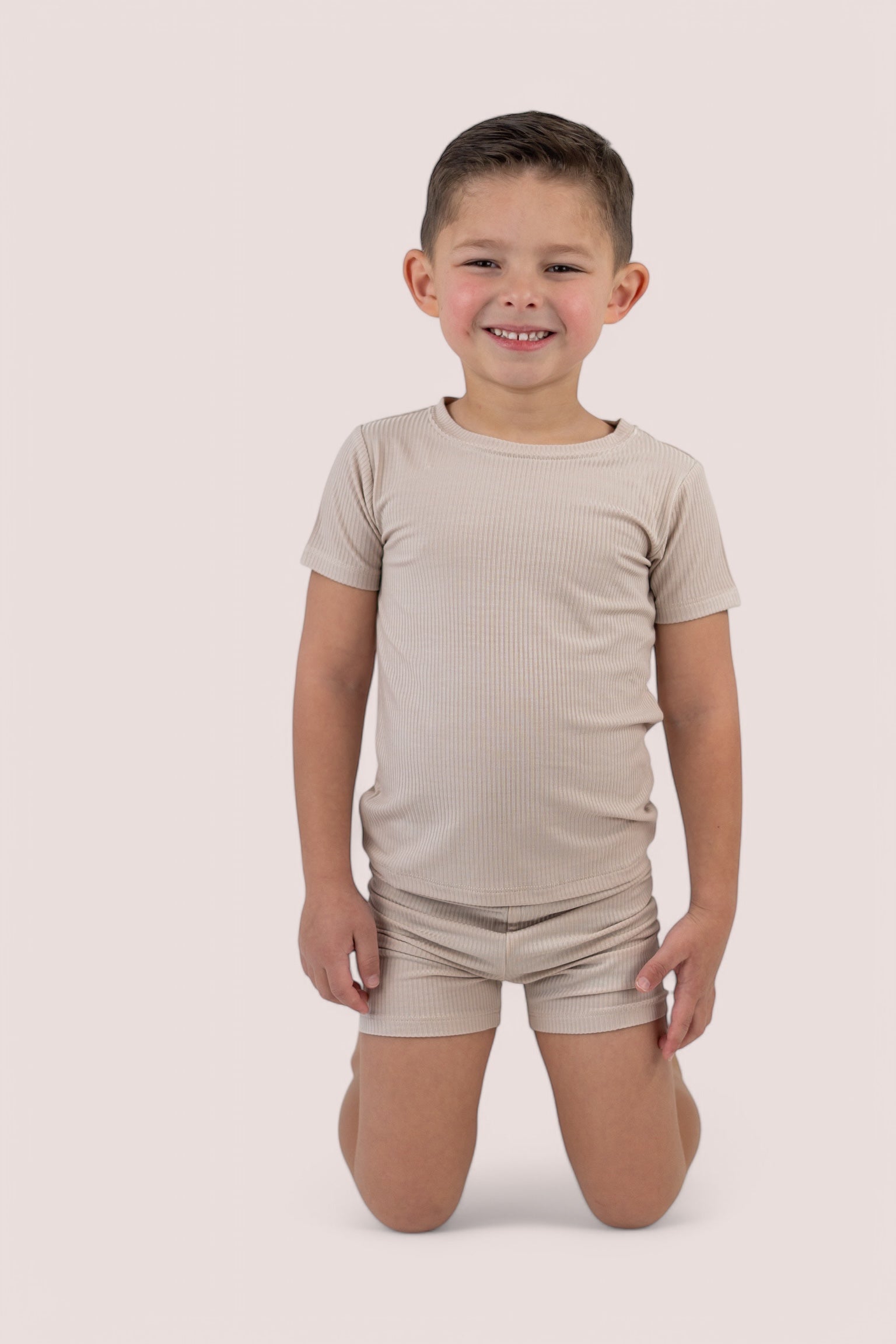TOTALLY TAN RIB DREAM SHORT SET