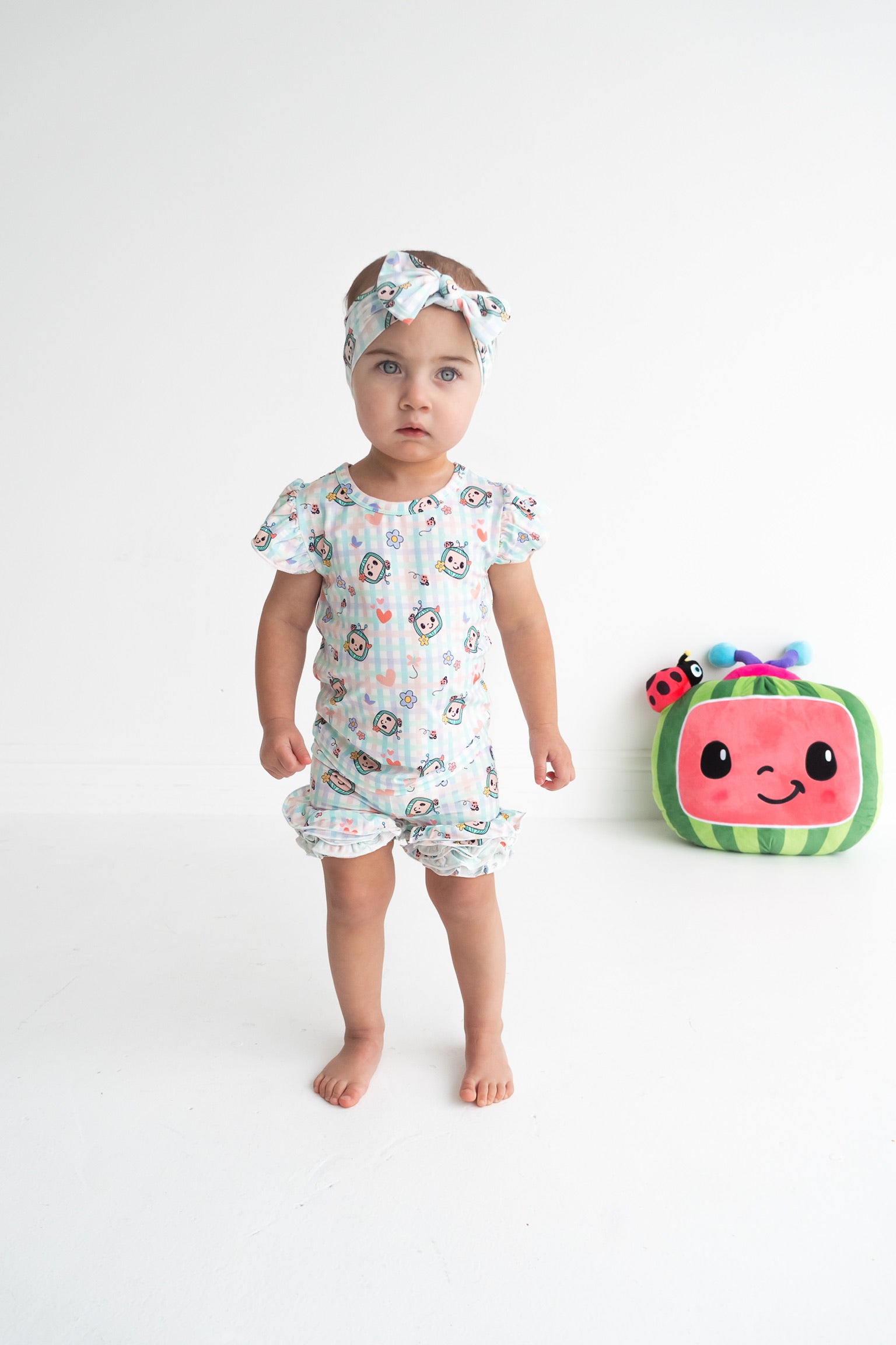 Dream Big Little Co x CoComelon SPRINGTIME MELON DREAM CAP SEEVE TOP