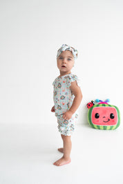Dream Big Little Co x CoComelon SPRINGTIME MELON DREAM CAP SEEVE TOP