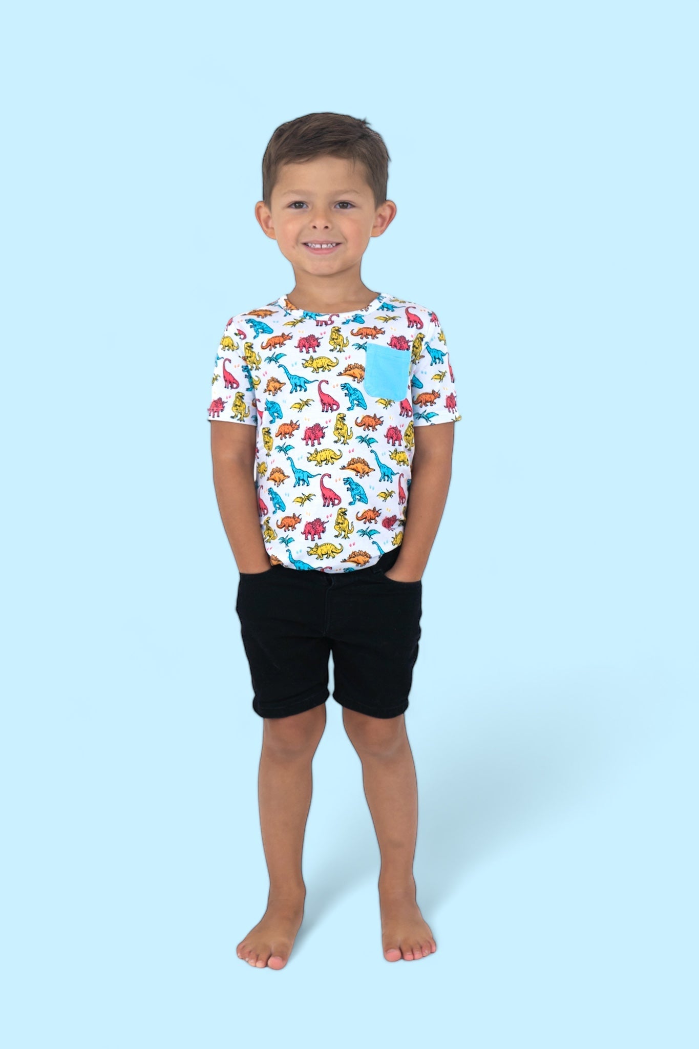 COLOR ME DINO DREAM POCKET TEE