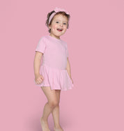 PINK ROSE RIB DREAM BODYSUIT DRESS