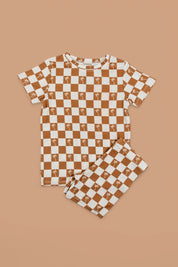 EXCLUSIVE SANDY BEACH CHECKERS DREAM SHORT SET