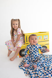 Dream Big Little Co x CoComelon JJ STARRY NIGHT CHECKERS DREAM ROMPER