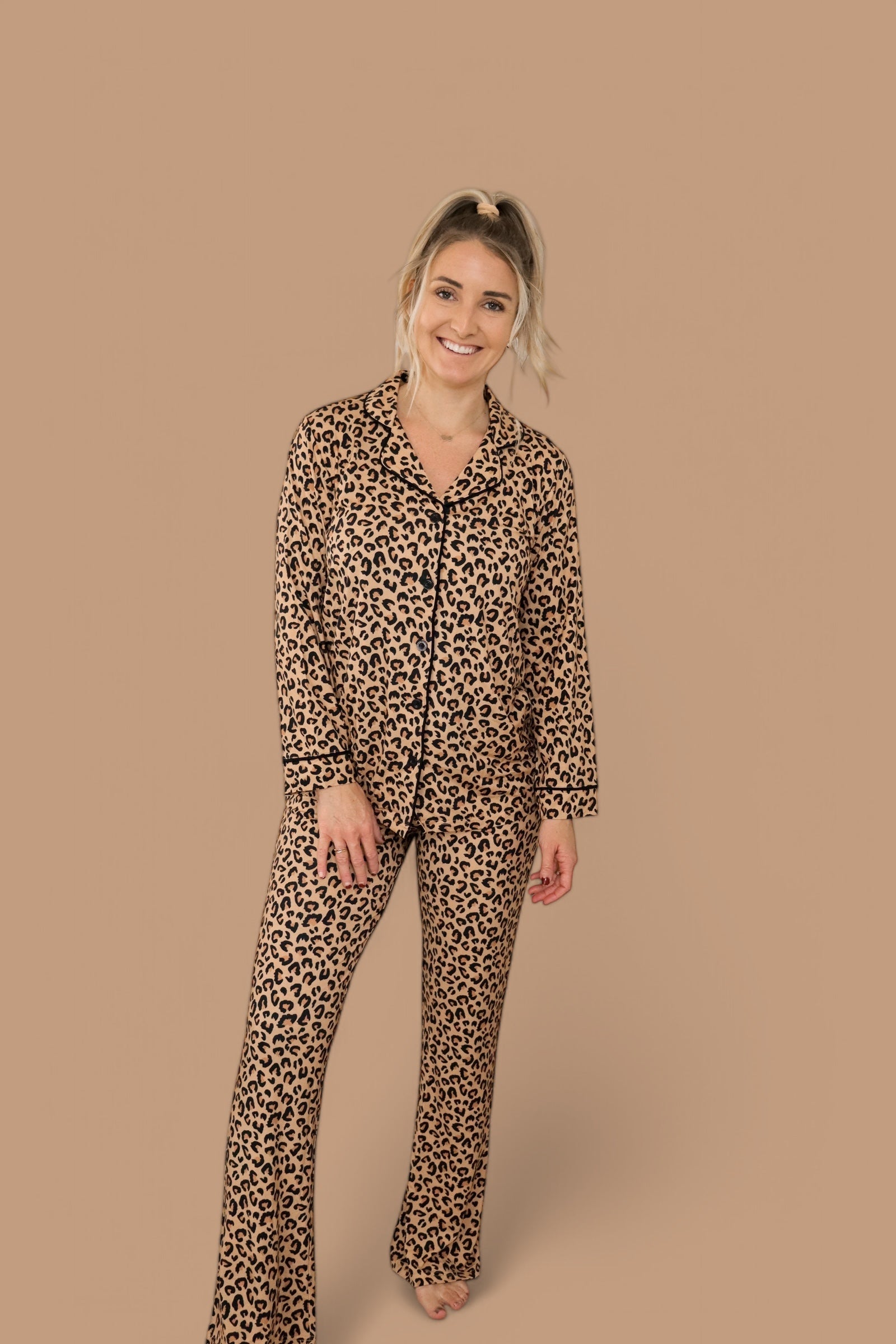 LEOPARD WOMEN'S RELAXED FLARE DREAM SET