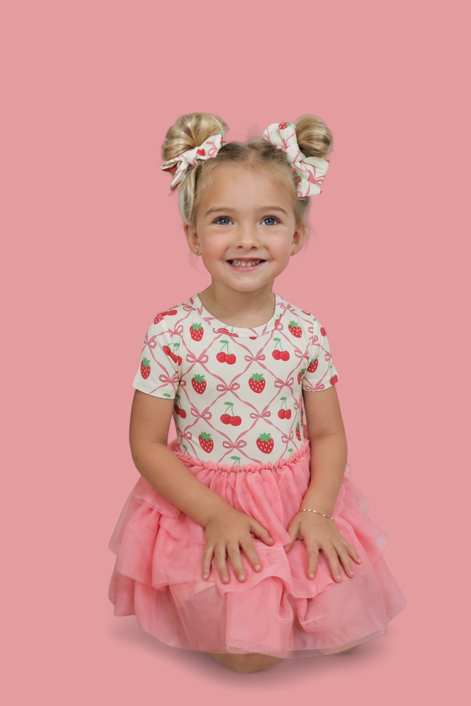 CHERRY BOW BERRY DREAM BOW HAIR CLIPS