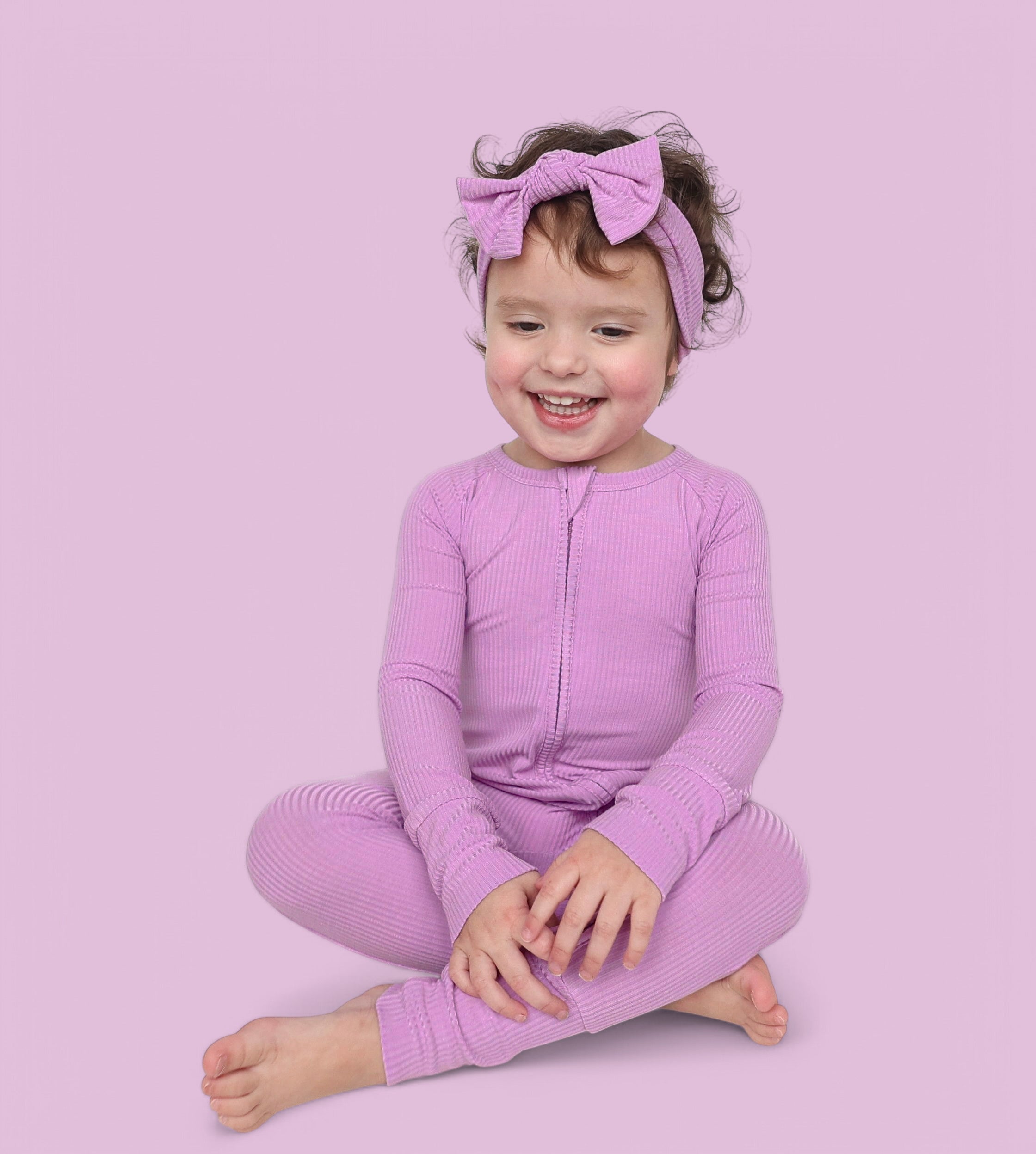 FOREVER LILAC RIB DREAM ROMPER