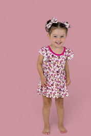 EXCLUSIVE FAIRY FRIENDS DREAM CAP SLEEVE BODYSUIT DRESS
