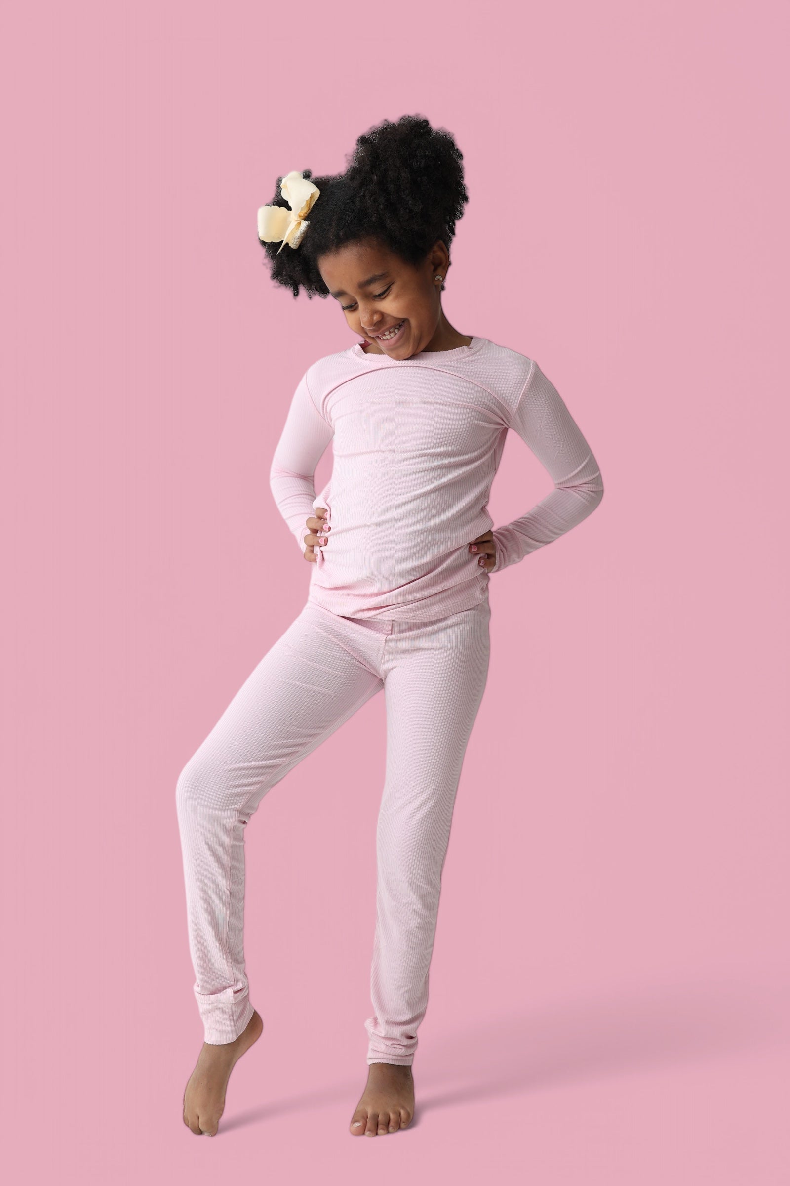 PINK ROSE RIB DREAM SET