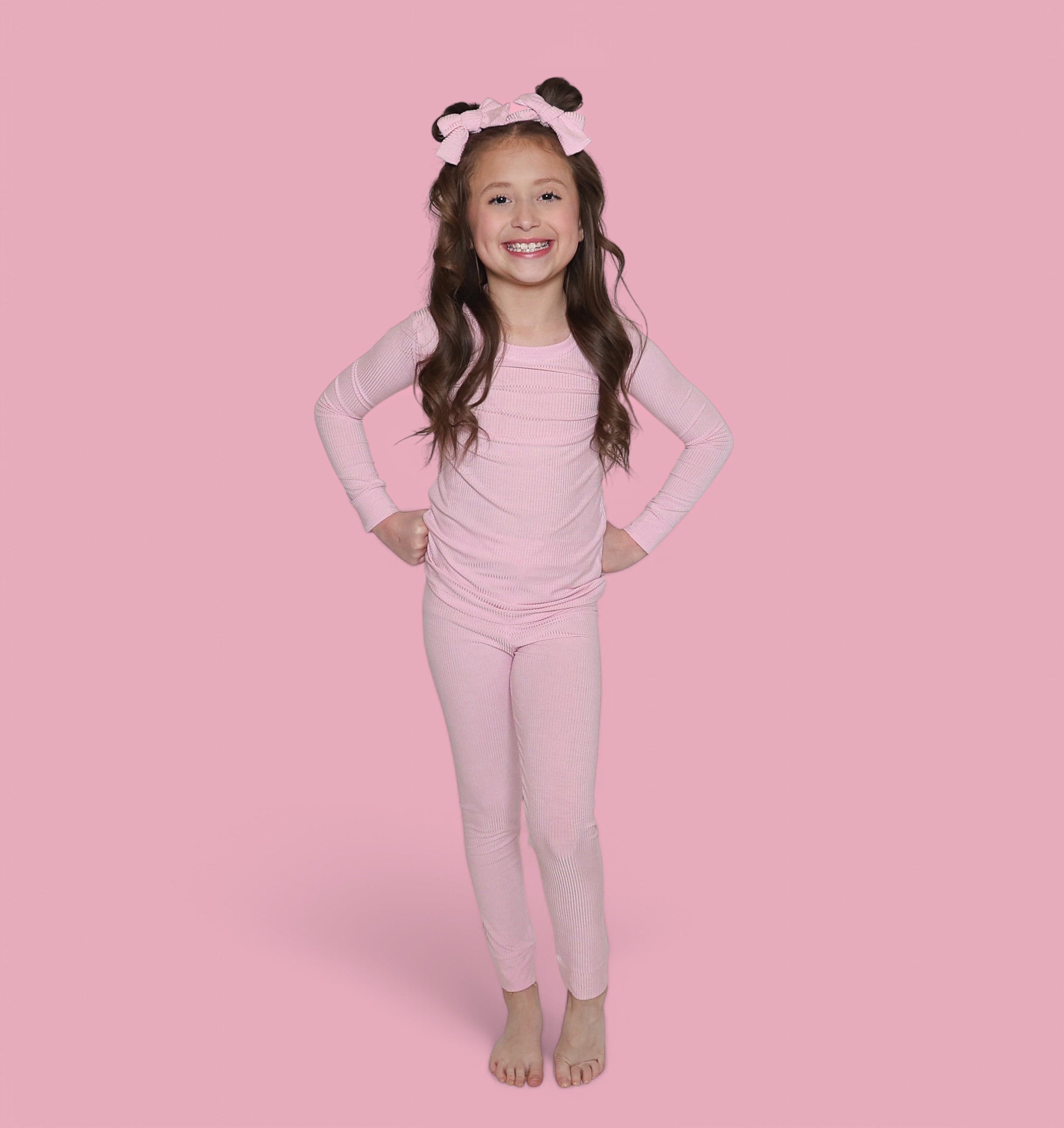 PINK ROSE RIB DREAM SET