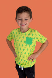 BRIGHT BOLTS DREAM POCKET TEE