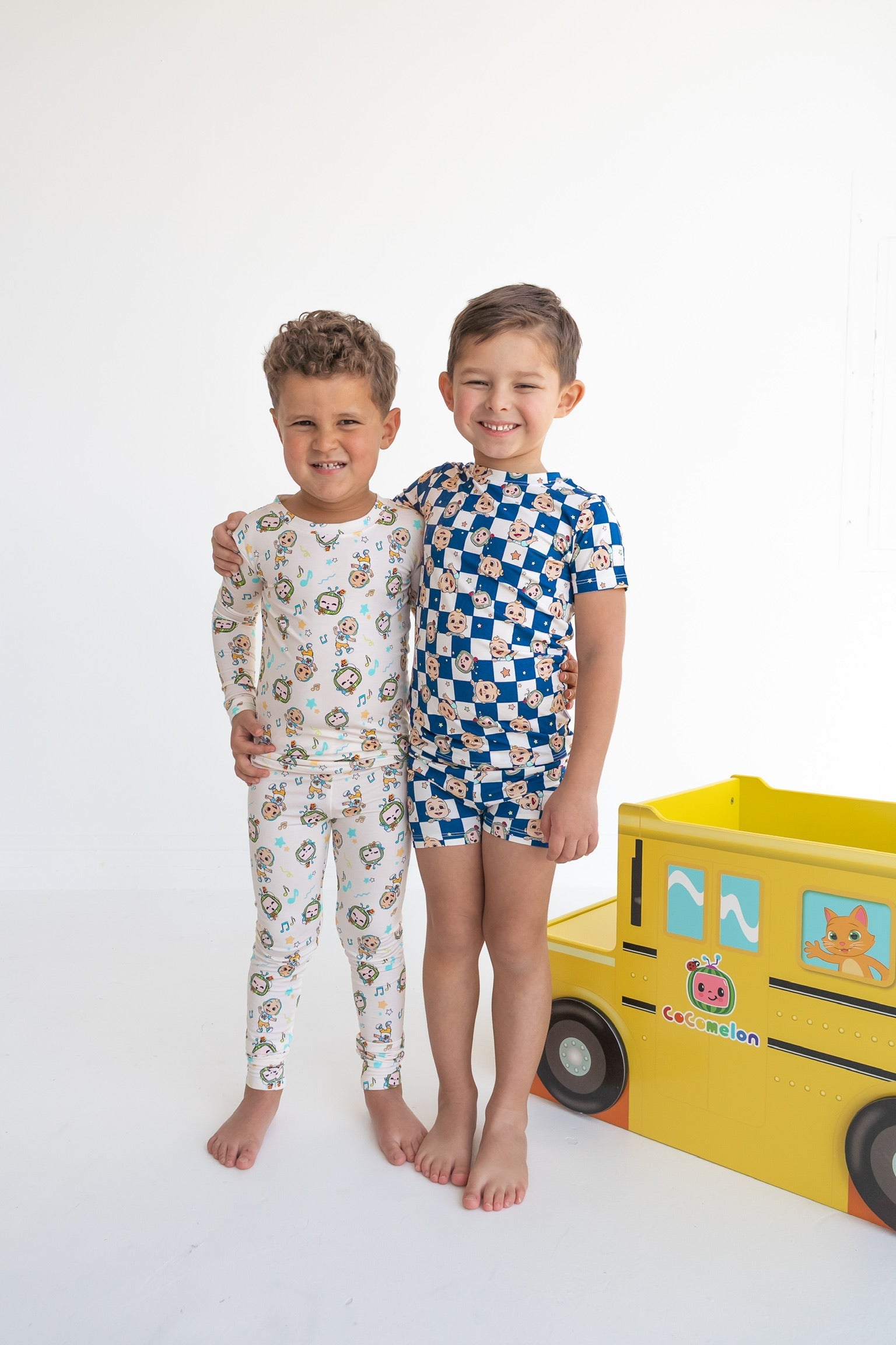 Dream Big Little Co x CoComelon JJ STARRY NIGHT CHECKERS DREAM SHORT SET