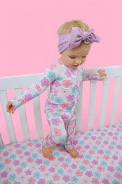 VIOLET FIELDS DREAM RUFFLE ROMPER