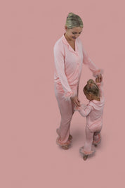 CORAL FEATHERED WOMEN'S DREAM FLARE SET