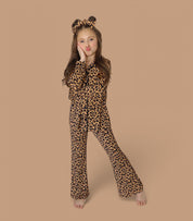 LEOPARD DREAM GIRL'S FLARE SET