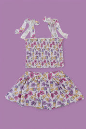 SWEET SUMMER DREAM SMOCKED SKORT SET
