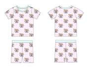 Pink Frost - Biker Short Set