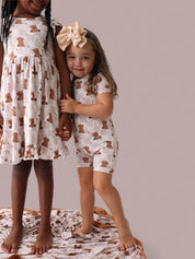 COZY BEAR DREAM RUFFLE DRESS