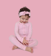 PINK ROSE RIB DREAM ROMPER