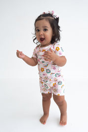 Dream Big Little Co x CoComelon JJ RAINBOW CHECKERS DREAM SHORT SET